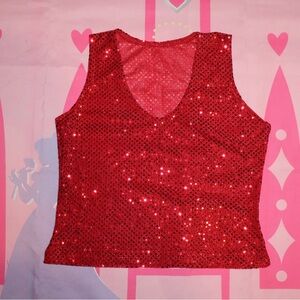(FREE) Women’s Glitter Crop Top